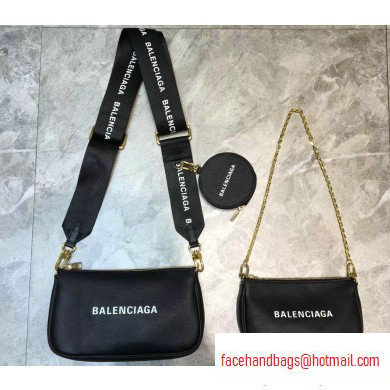 Balenciaga Crossbody Bag Set Black/Gold
