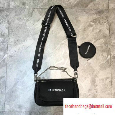 Balenciaga Crossbody Bag Set Black/Silver - Click Image to Close
