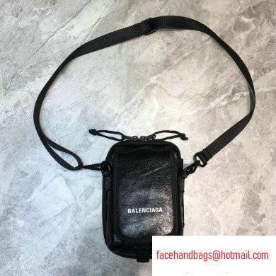 Balenciaga Explorer Crossbody Pouch Bag in Lambskin Black