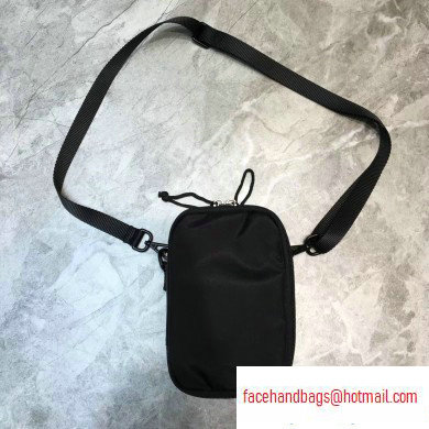 Balenciaga Explorer Crossbody Pouch Bag in Nylon Black - Click Image to Close