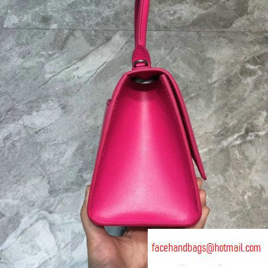 Balenciaga Hourglass Small Top Handle Bag Fuchsia/Silver - Click Image to Close
