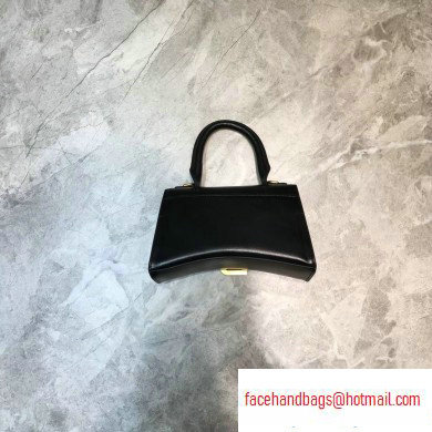 Balenciaga Hourglass XS Top Handle Bag Black/Gold - Click Image to Close