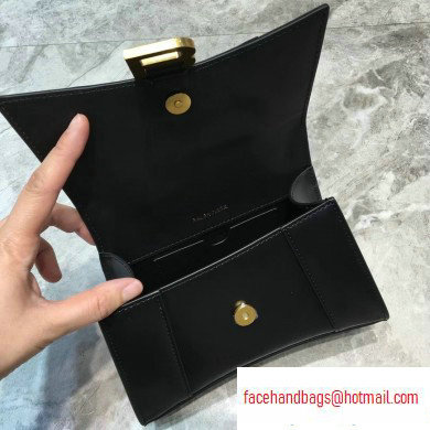 Balenciaga Hourglass XS Top Handle Bag Black/Gold - Click Image to Close