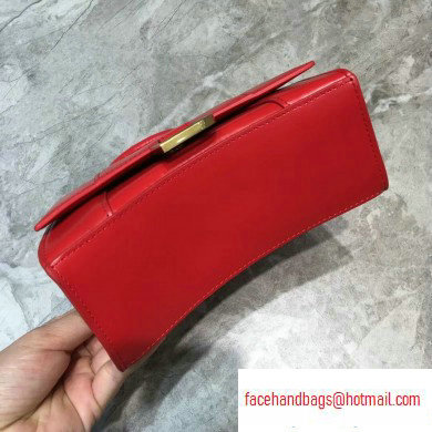 Balenciaga Hourglass XS Top Handle Bag Red/Gold - Click Image to Close