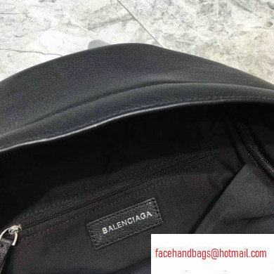 Balenciaga Lambskin Explorer Backpack Bag Black/Red Logo - Click Image to Close
