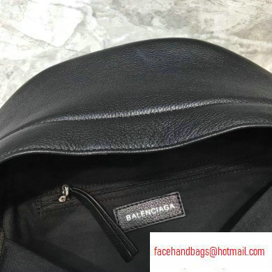 Balenciaga Lambskin Explorer Backpack Bag Black/White Logo - Click Image to Close