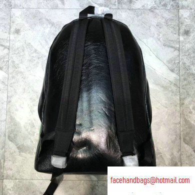 Balenciaga Lambskin Explorer Backpack Bag Graffiti Black/Multicolor