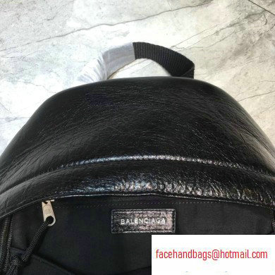 Balenciaga Lambskin Explorer Backpack Medium Bag Black