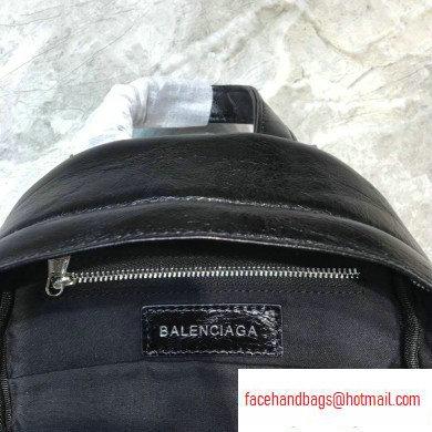 Balenciaga Lambskin Explorer Backpack Small Bag B. Black - Click Image to Close