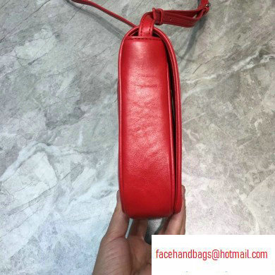 Balenciaga Nappa Leather B. Shoulder Bag Red