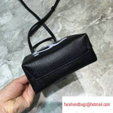 Balenciaga North-South Mini Shopping Phone Holder Bag B.B. Black
