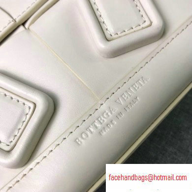 Bottega Veneta Arco 29 Top Handle Mini Bag with Maxi Weave White 2020 - Click Image to Close