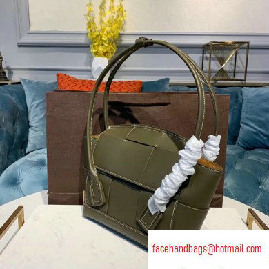 Bottega Veneta Arco 33 Top Handle Bag with Maxi Weave Army Green 2020 - Click Image to Close