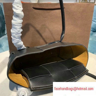 Bottega Veneta Arco 33 Top Handle Bag with Maxi Weave Black 2020 - Click Image to Close