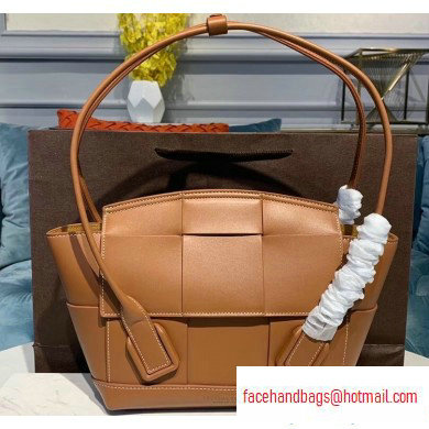 Bottega Veneta Arco 33 Top Handle Bag with Maxi Weave Brown 2020 - Click Image to Close