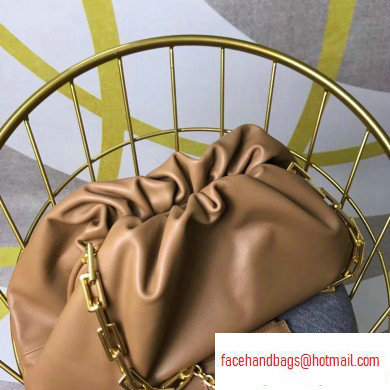 Bottega Veneta The Pouch Clutch Chain Shoulder Bag Brown 2020
