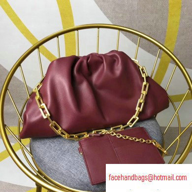 Bottega Veneta The Pouch Clutch Chain Shoulder Bag Burgundy 2020 - Click Image to Close