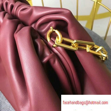 Bottega Veneta The Pouch Clutch Chain Shoulder Bag Burgundy 2020