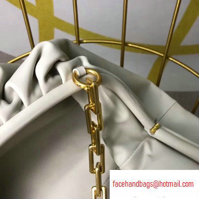 Bottega Veneta The Pouch Clutch Chain Shoulder Bag White 2020 - Click Image to Close