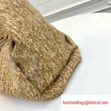 Bottega Veneta The Voluminous Shoulder Pouch Bag In Natural Cork 2020