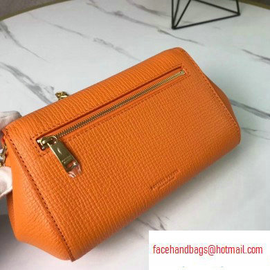 Bottega Veneta Trapezoidal Mini BV Angle Chain Shoulder Bag Orange 2020 - Click Image to Close