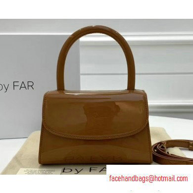 By Far Mini Bag in Patent Leather Caramel - Click Image to Close