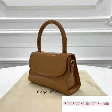 By Far Mini Bag in Patent Leather Caramel