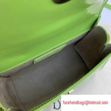 By Far Mini Bag in Patent Leather Lime Green