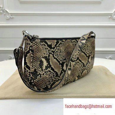 By Far Rachel Bag in Snake Print Leather Beige - Click Image to Close