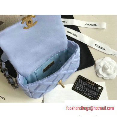Chanel 19 Jersey Waist Bag AS1163 Baby Blue 2020