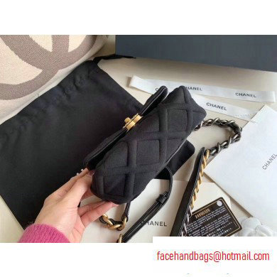 Chanel 19 Jersey Waist Bag AS1163 Black 2020 - Click Image to Close