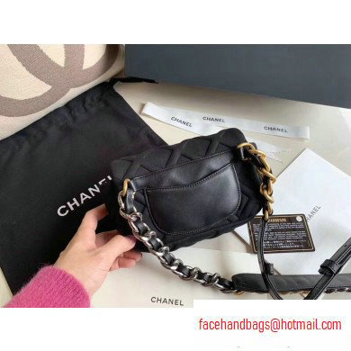 Chanel 19 Jersey Waist Bag AS1163 Black 2020 - Click Image to Close
