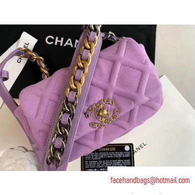Chanel 19 Jersey Waist Bag AS1163 Mauve 2020 - Click Image to Close