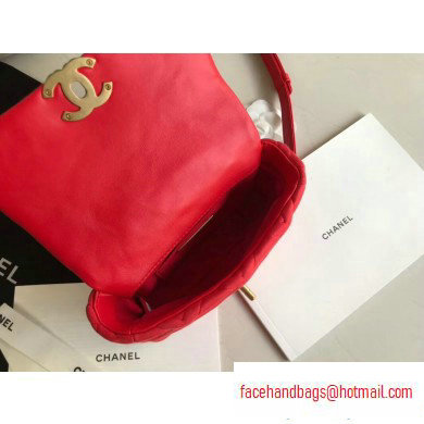 Chanel 19 Jersey Waist Bag AS1163 Red 2020