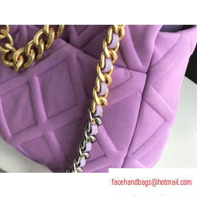 Chanel 19 Maxi Jersey Flap Bag AS1162 Mauve 2020 - Click Image to Close