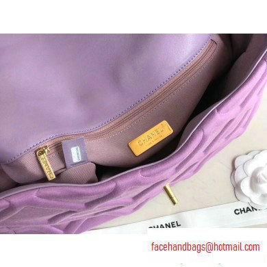 Chanel 19 Maxi Jersey Flap Bag AS1162 Mauve 2020 - Click Image to Close