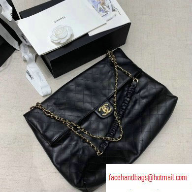 Chanel Calfskin Quilting Leather Flap Bag Black 2020