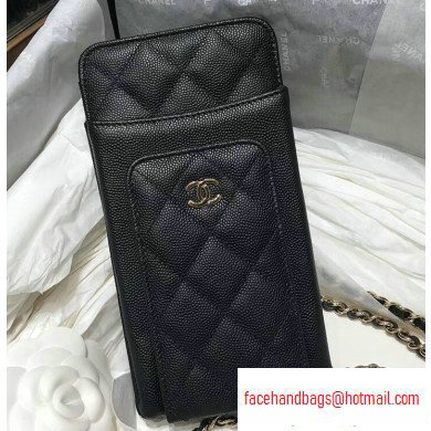 Chanel Classic Clutch with Chain Bag AP0990 Grained Black 2020