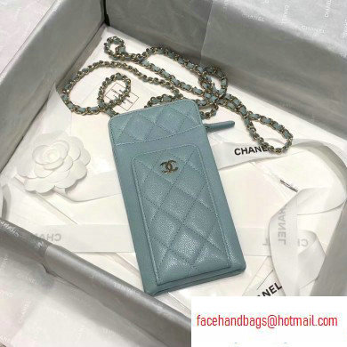 Chanel Classic Clutch with Chain Bag AP0990 Grained Dusty Green 2020 - Click Image to Close