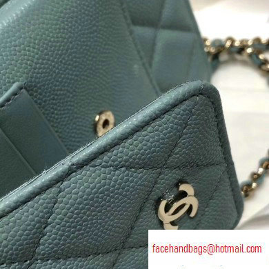 Chanel Classic Clutch with Chain Bag AP0990 Grained Dusty Green 2020 - Click Image to Close