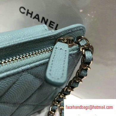Chanel Classic Clutch with Chain Bag AP0990 Grained Dusty Green 2020