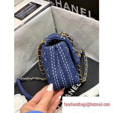 Chanel Denim Medium Classic Flap Bag AS1328 2020 - Click Image to Close
