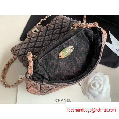 Chanel Denim Mini Classic Flap Bag Nude 2020 - Click Image to Close