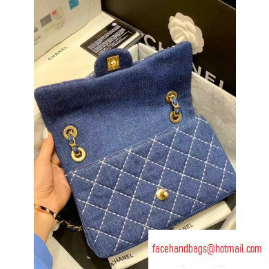 Chanel Denim Small Classic Flap Bag AS1328 2020 - Click Image to Close