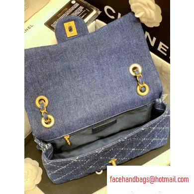 Chanel Denim Small Classic Flap Bag AS1328 2020 - Click Image to Close