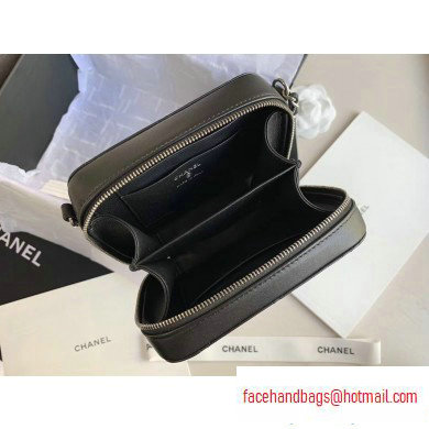 Chanel Square Leather Mini Box Bag Matte Hardware AP1132 Black 2020 - Click Image to Close