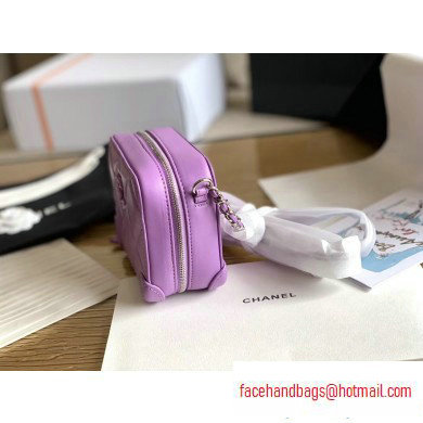 Chanel Square Leather Mini Box Bag Matte Hardware AP1132 Mauve 2020
