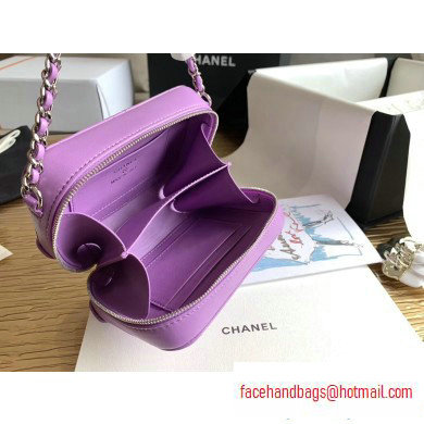 Chanel Square Leather Mini Box Bag Matte Hardware AP1132 Mauve 2020 - Click Image to Close