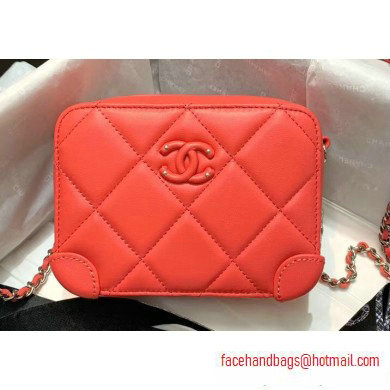 Chanel Square Leather Mini Box Bag Matte Hardware AP1132 Red 2020 Chanel Square Leather Mini Box Bag Matte Hardware AP1132 Red 2020