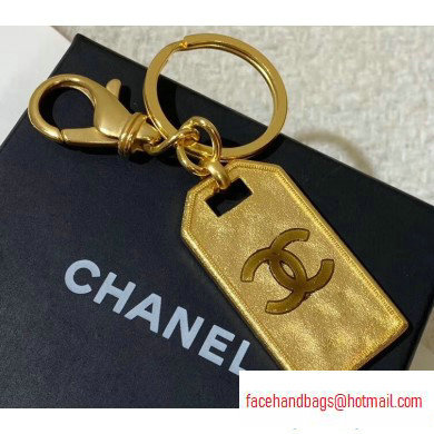 Chanel Vintage Logo Bag Charm Key Ring 2020 - Click Image to Close
